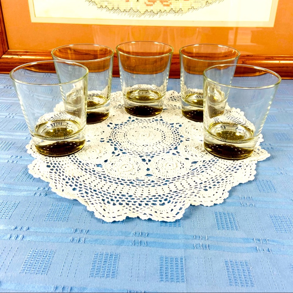 Glass Tumblers Heavy Bottom with Unique Design